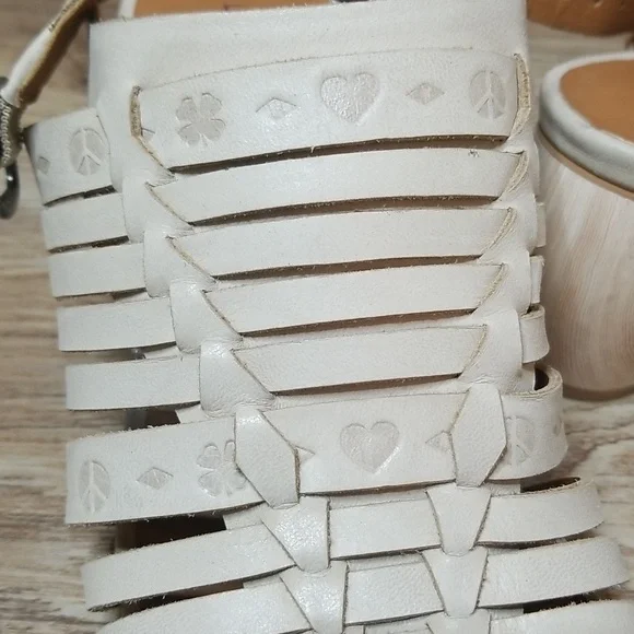 Lucky Brand Natissha Slingback Open Toe Low Tan Block Heel Shoes Size 7 - Picture 13 of 13